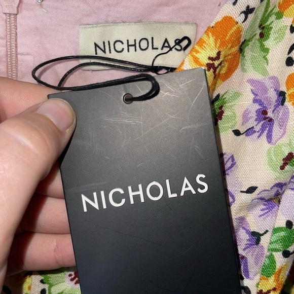 NWT NICHOLAS Susan Maxi Dress in Whistledown Floral Yellow Multi Size US 8 - Picture 11 of 15